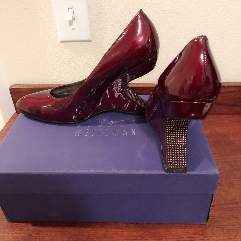 Stuart Weitzman patent leather pumps